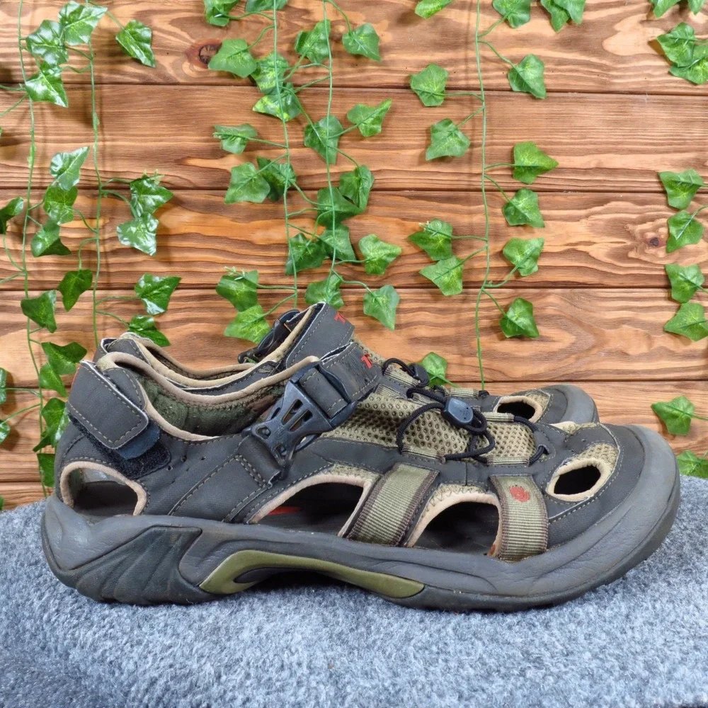 Teva Omnium Men Mens Closed Toe Sport Sandals Size 12 Hiking Water Olive Brown